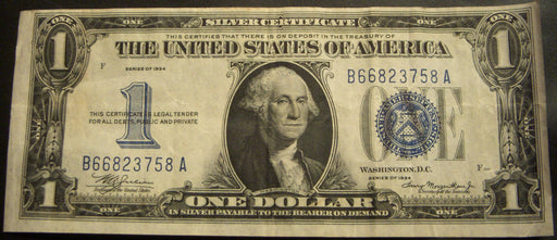1934 $1 Silver Certificate - FR# 1606