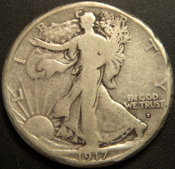 1917-S Obverse Walking Half Dollar - Good