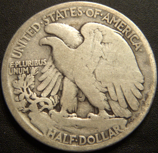 1917-S Obverse Walking Half Dollar - Good