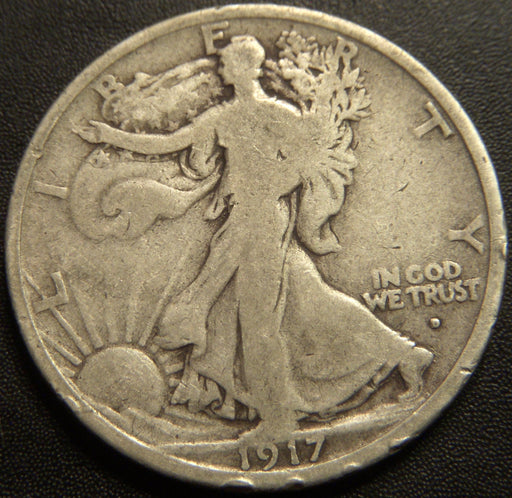 1917-D Obverse Walking Half Dollar - Good