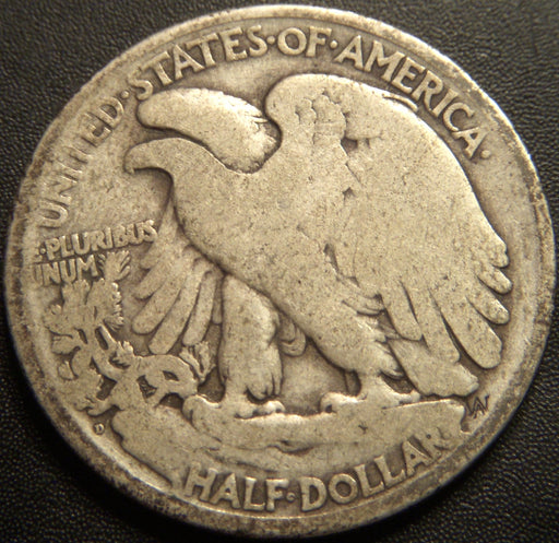 1919-D Walking Half Dollar - Good