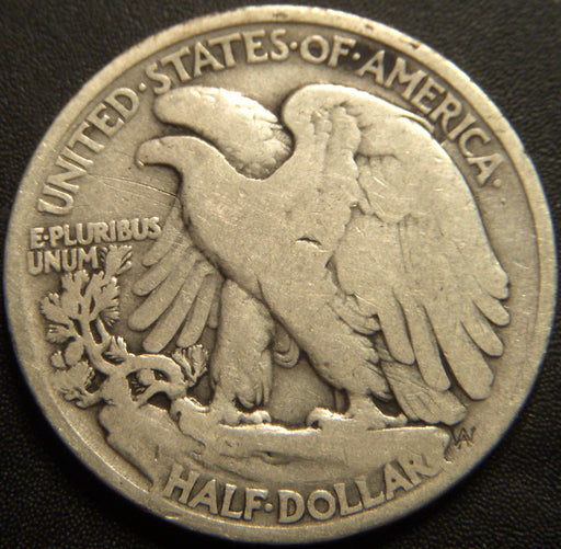 1921 Walking Half Dollar - Very Good