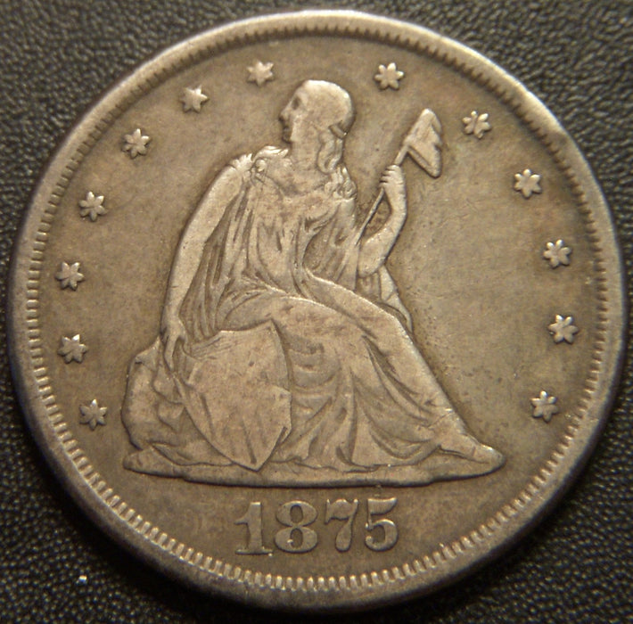 1875-CC Twenty Cent - Fine