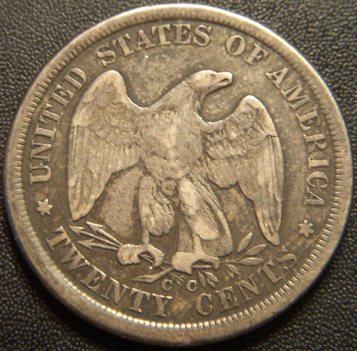 1875-CC Twenty Cent - Fine