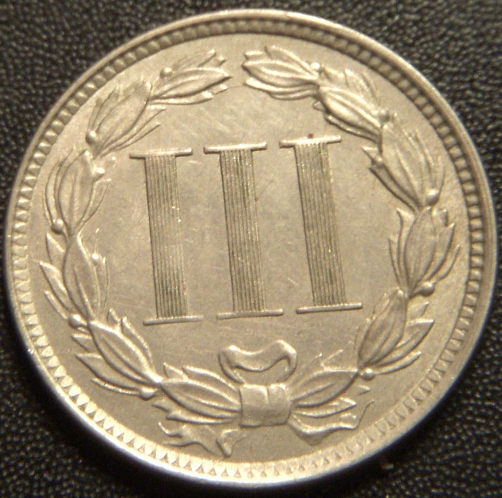1870 Three Cent - AU+