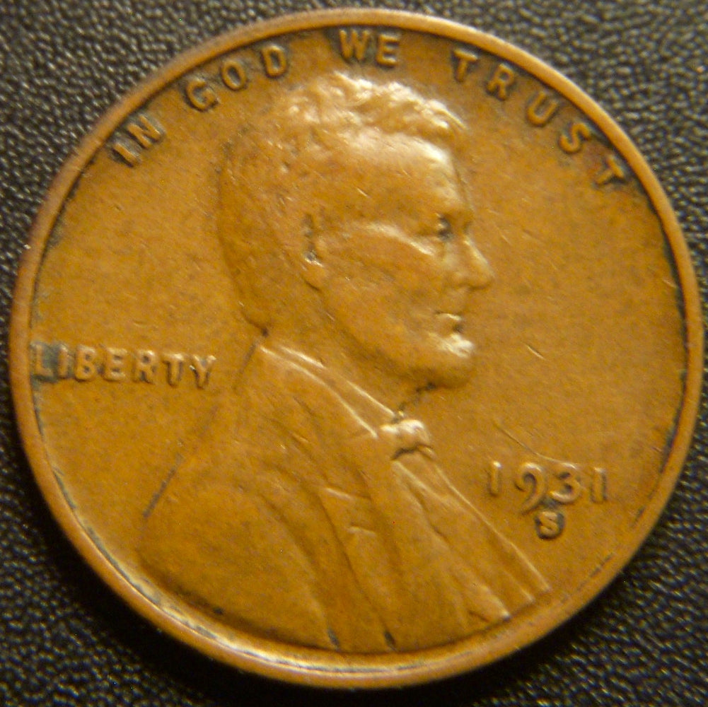 1931-S Lincoln Cent - Very Fine