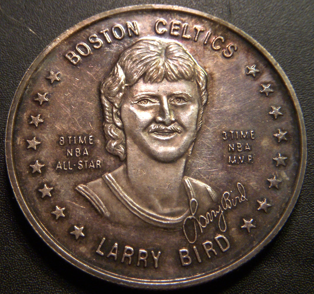 Larry Bird 1oz .999 Silver NBA Round
