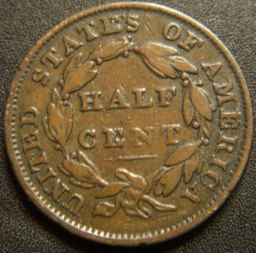 1834 Half Cent - Fine