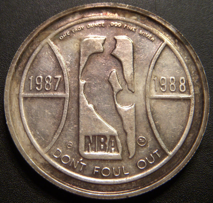 Larry Bird 1oz .999 Silver NBA Round