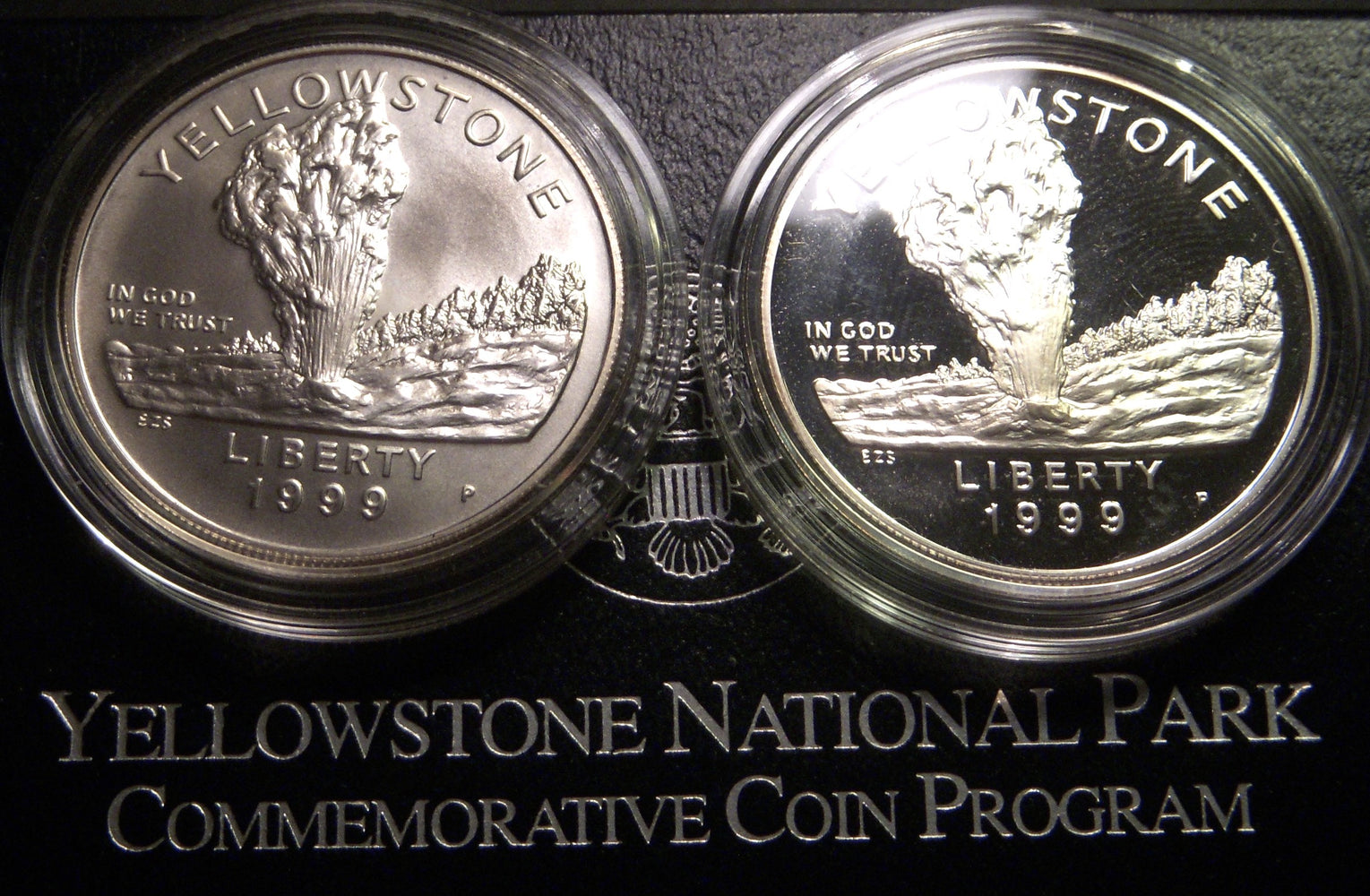 1999-P Yellowstone Proof & Uncirculated Silver Two Dollar Set