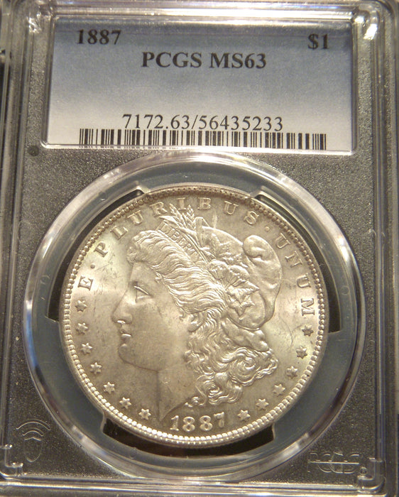 1887 Morgan Dollar - PCGS MS 63