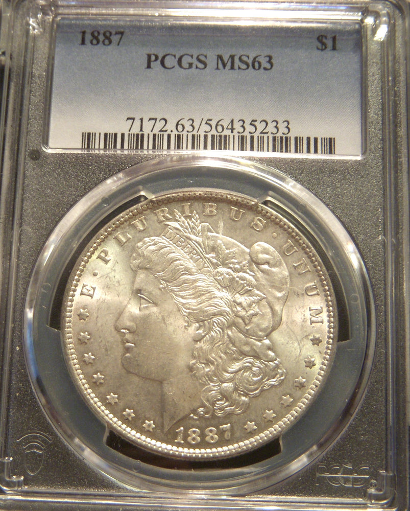 1887 Morgan Dollar - PCGS MS 63