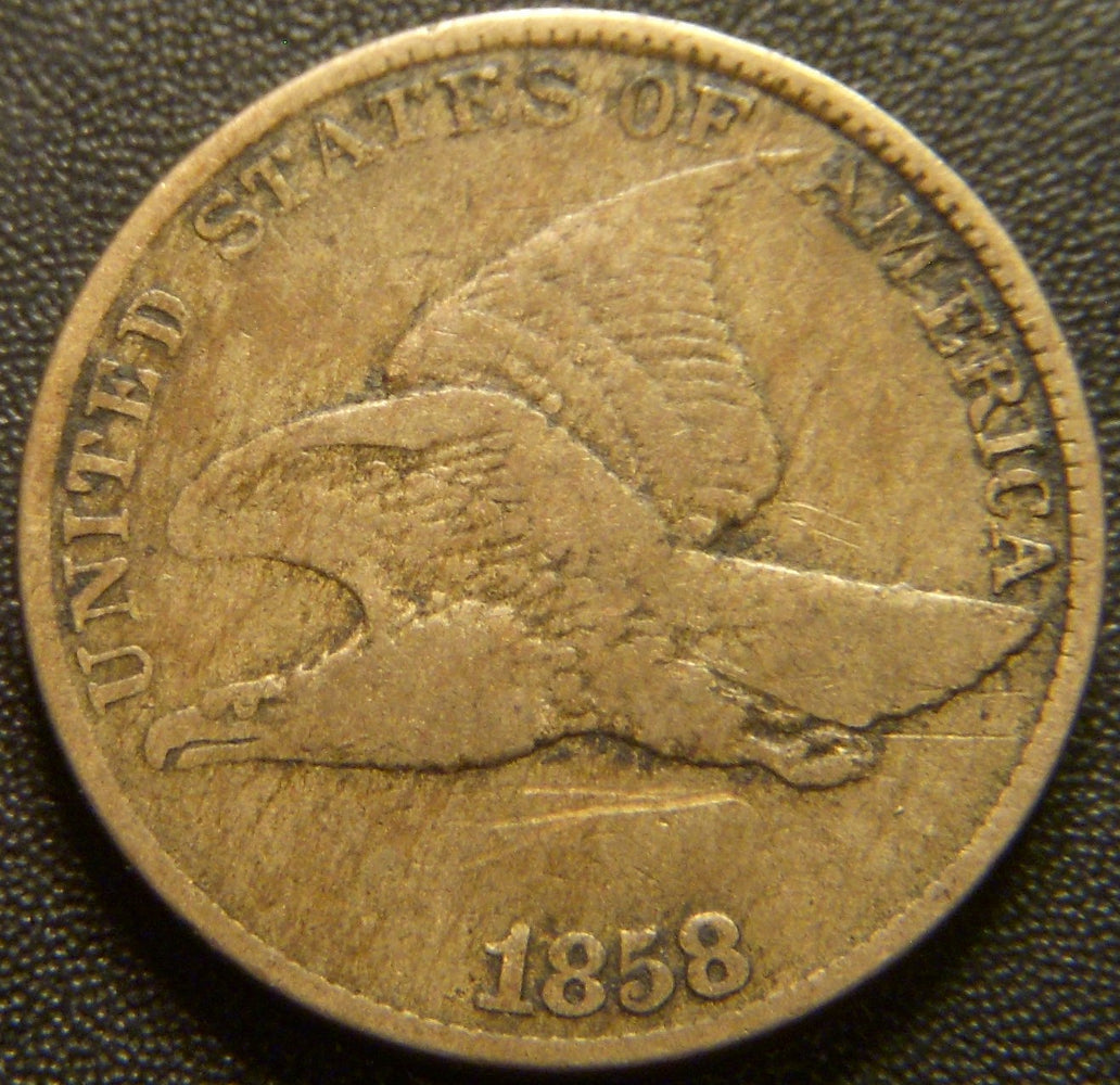 1858 Flying Eagle Cent - Large Letter Very Good