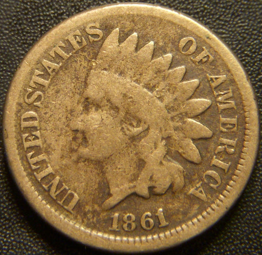 1861 Indian Head Cent - Good