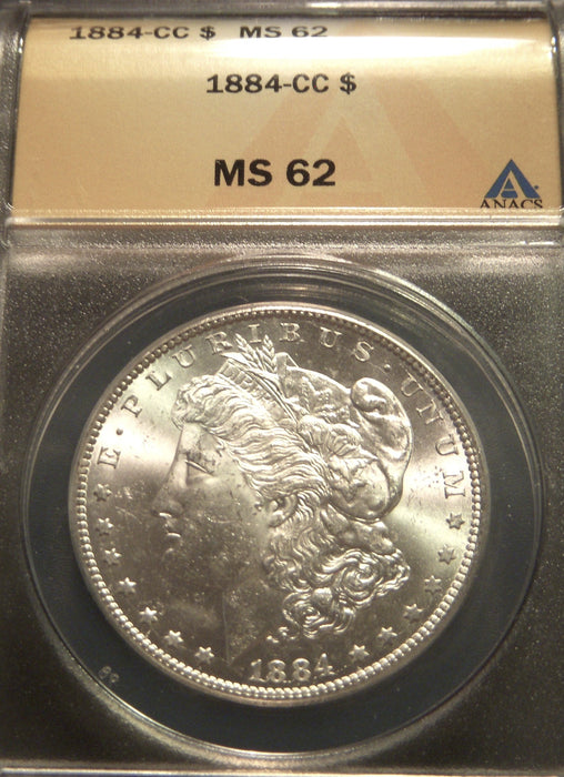 1884-CC Morgan Dollar - ANACS MS 62
