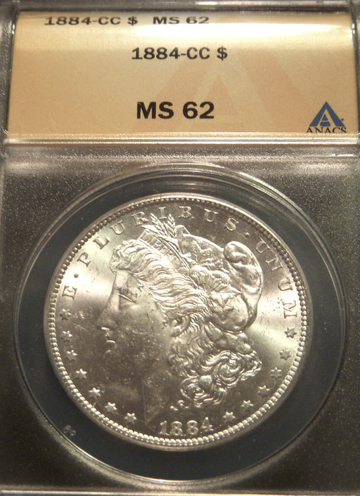 1884-CC Morgan Dollar - ANACS MS 62