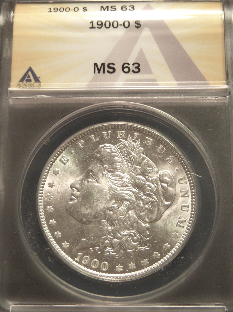 1900-O Morgan Dollar - ANACS MS 63