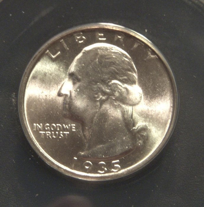 1935-D Washington Quarter - ANACS MS 64