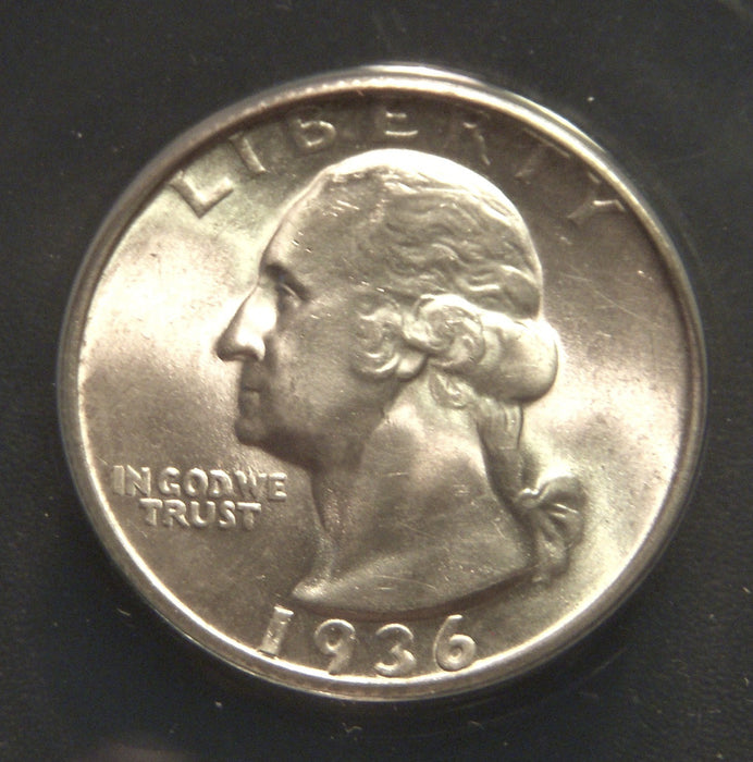 1936-D Washington Quarter - ANACS MS 64