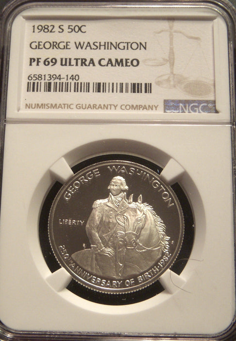 1982-S Washington Half Dollar - NGC PF 69 Ultra Cameo