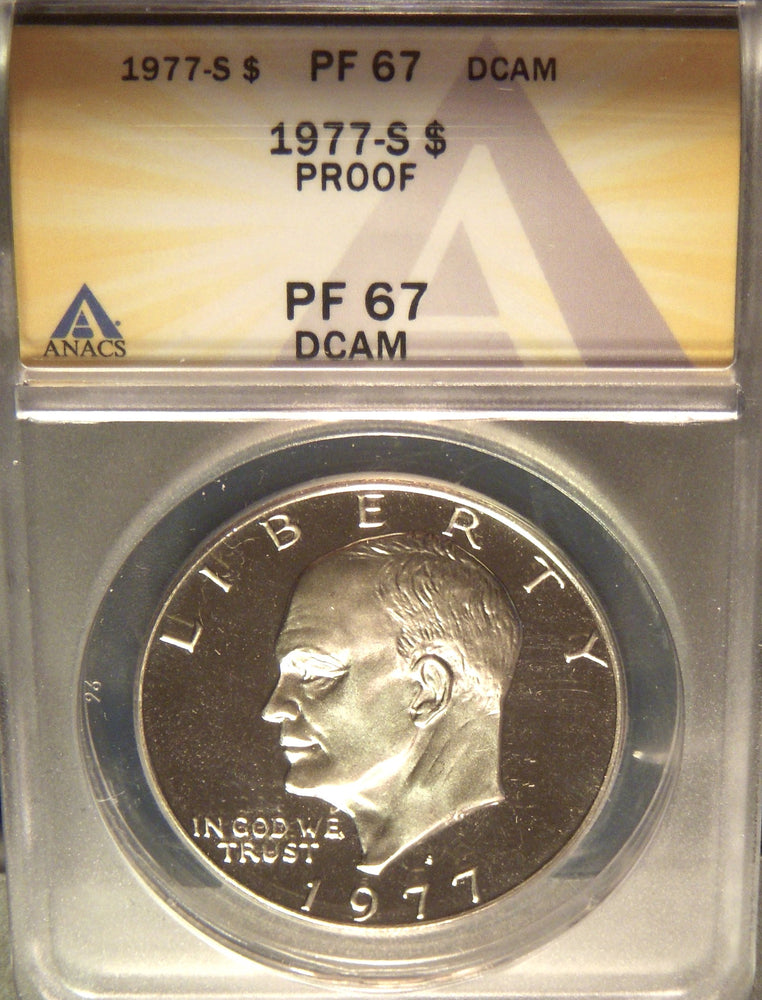 1977-S Eisenhower Dollar - ANACS PF 67 DCAM
