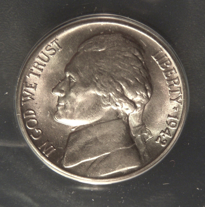 1942-D Jefferson Nickel - ANACS MS 64 5 Steps