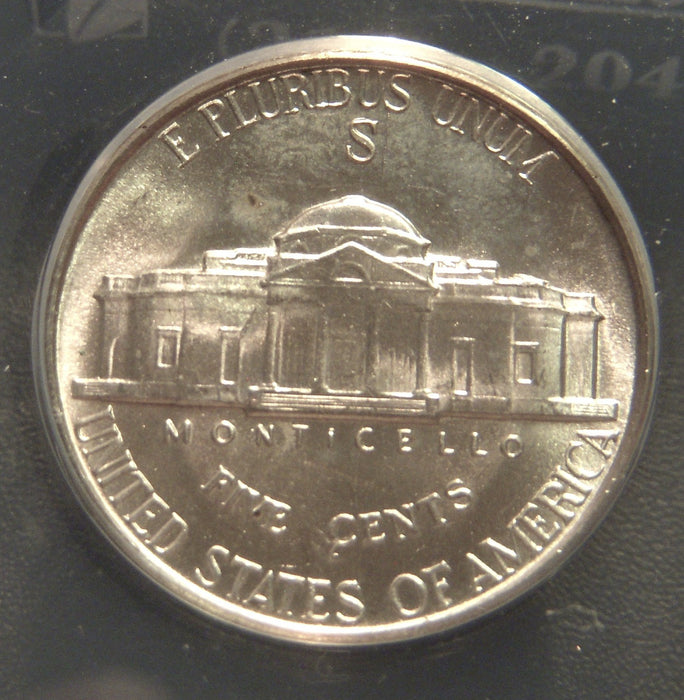 1942-S Jefferson Nickel - ANACS MS 65 6 Steps