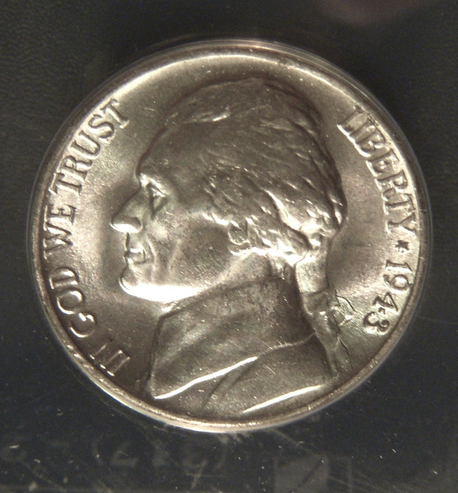 1943-P Jefferson Nickel - ANACS MS 65