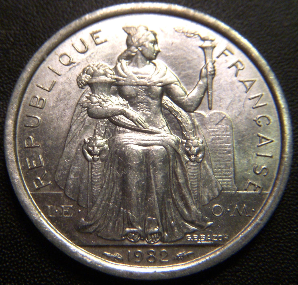 1982 1 Franc - French Polynesie