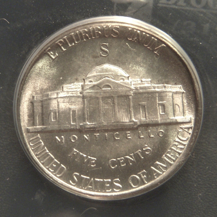 1944-S Jefferson Nickel - ANACS MS 65