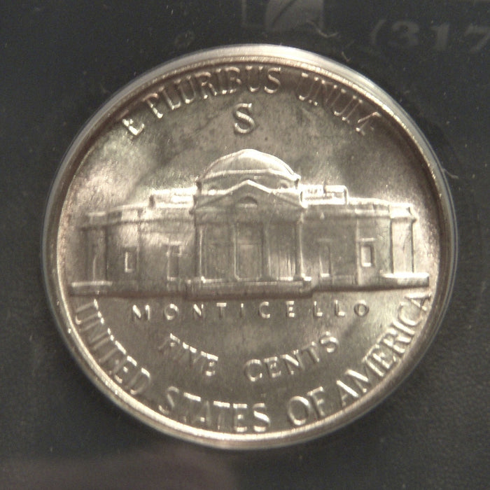 1945-S Jefferson Nickel - ANACS MS 66