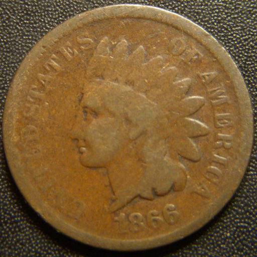1866 Indian Head Cent - Good