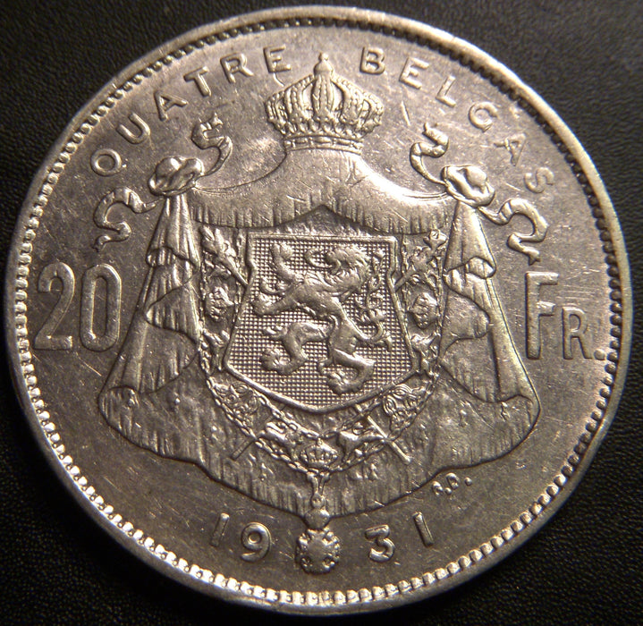 1931 20 Francs - Belgium