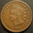 1873 Indian Head Cent - Open 3 Good