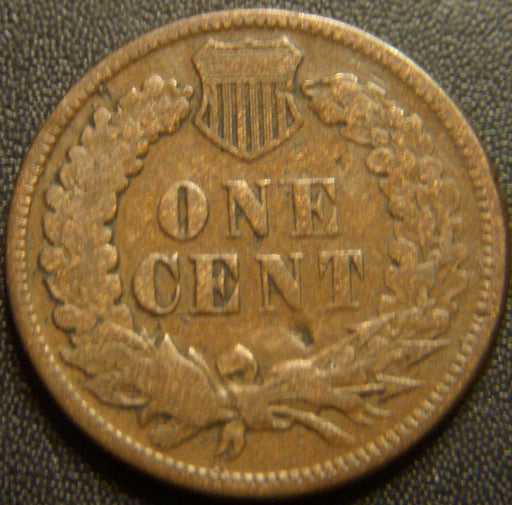 1873 Indian Head Cent - Open 3 Good
