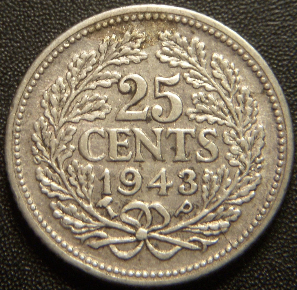 1943P 25 Cents - Netherlands