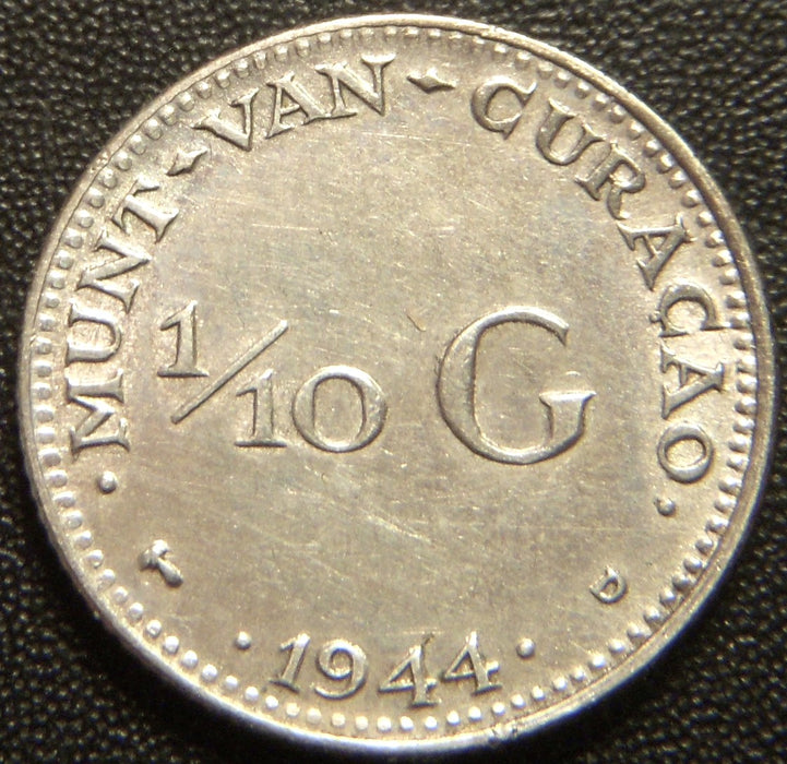 1944D 1/10 Gulden - Curacao
