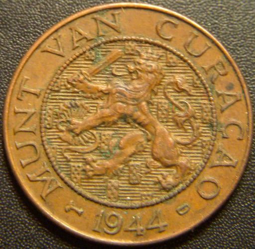 1944D 2 1/2 Cents - Curacao