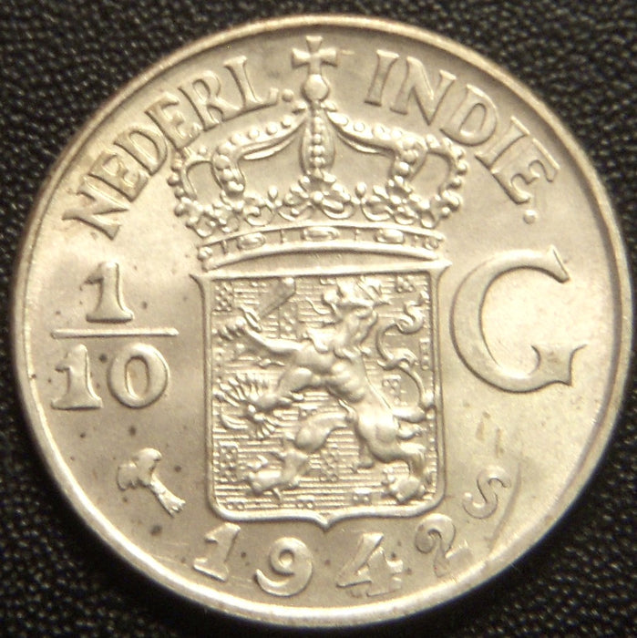 1942S 1/10 Gulden - Netherlands East Indies