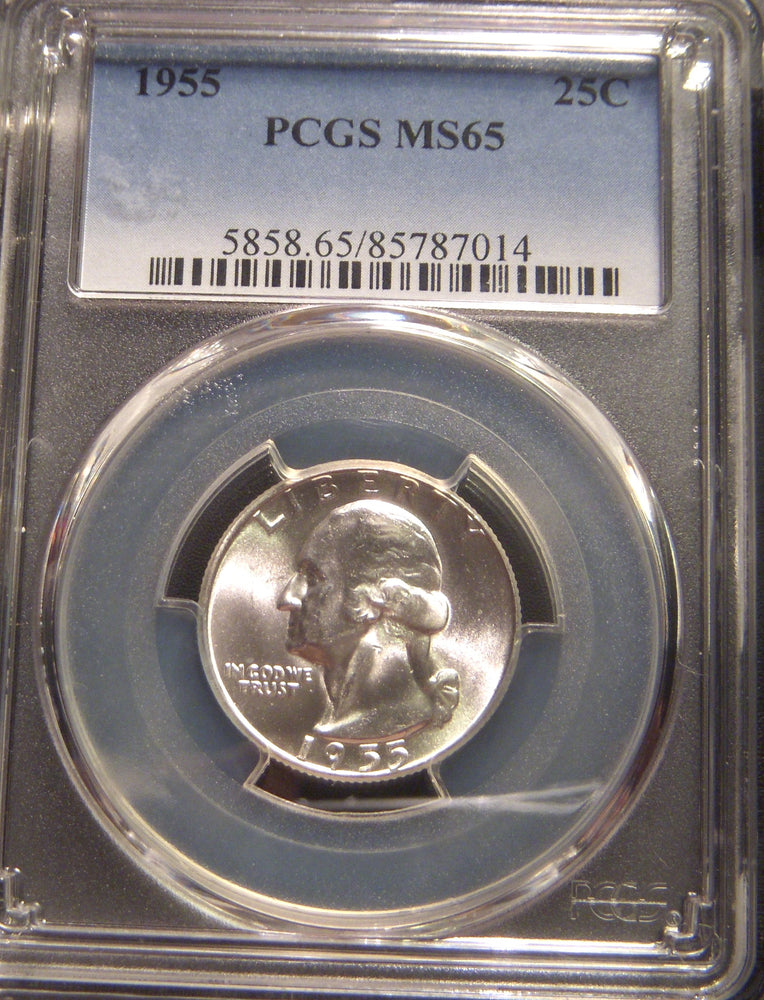 1955 Washington Quarter - PCGS MS 65