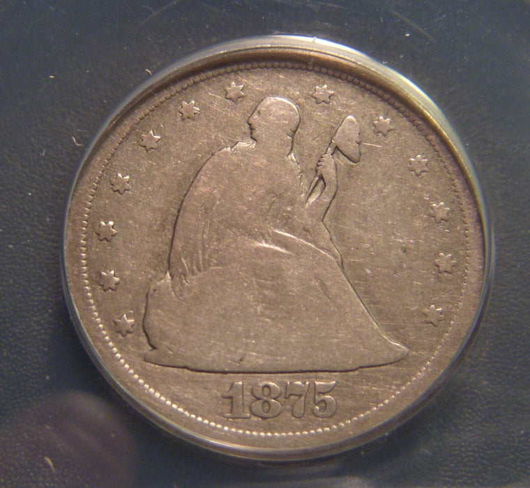 1875-S Twenty Cent - ANACS VG 8 Cleaned