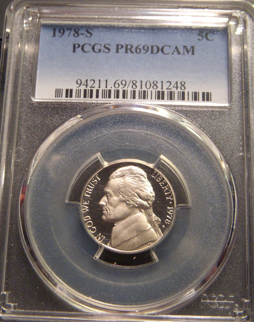 1978-S Jefferson Nickel - PCGS PR69DCAM