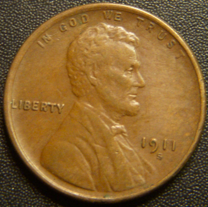 1911-S Lincoln Cent - Extra Fine