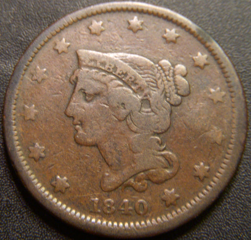 1840 Large Cent - Small Date Very Good