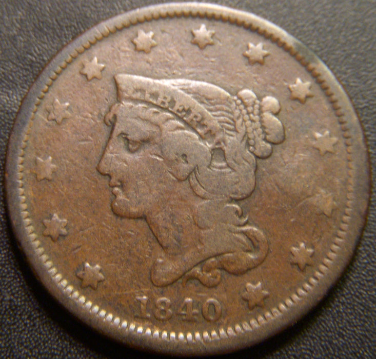 1840 Large Cent - Small Date Very Good