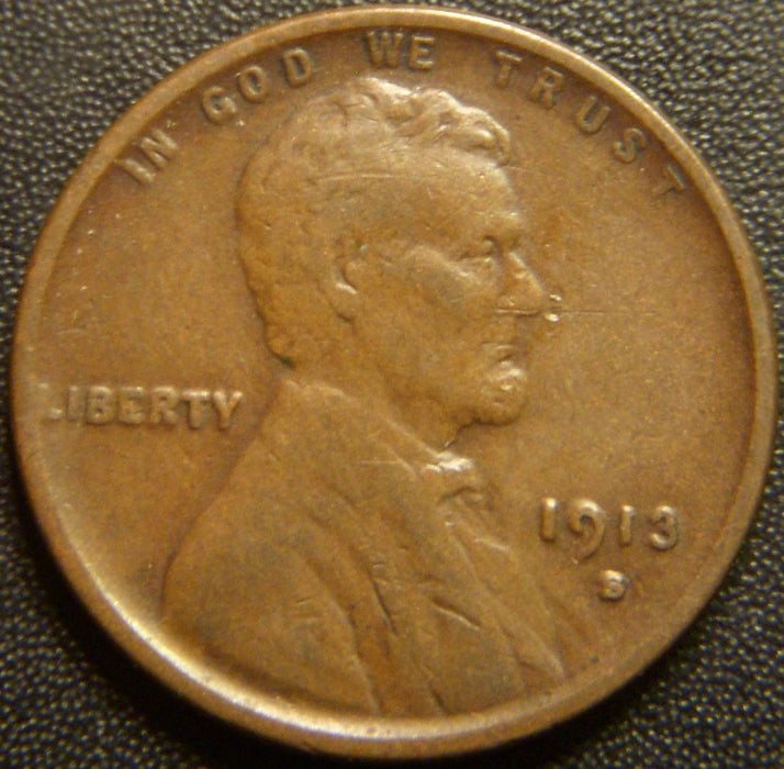 1913-S Lincoln Cent - Very Fine