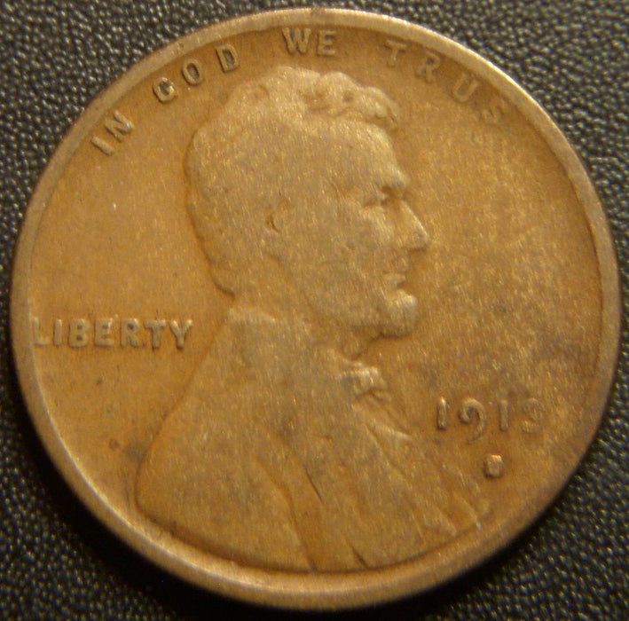 1913-S Lincoln Cent - Good