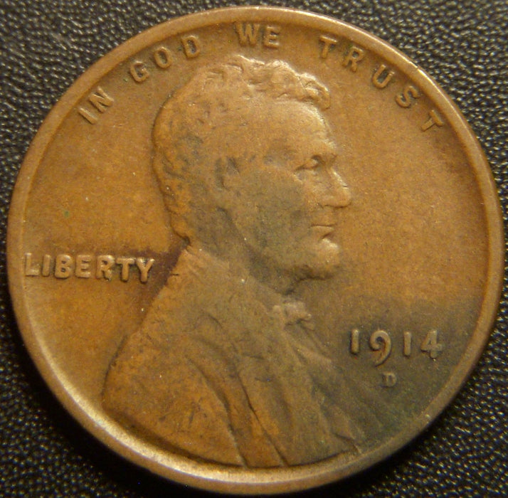 1914-D Lincoln Cent - Fine