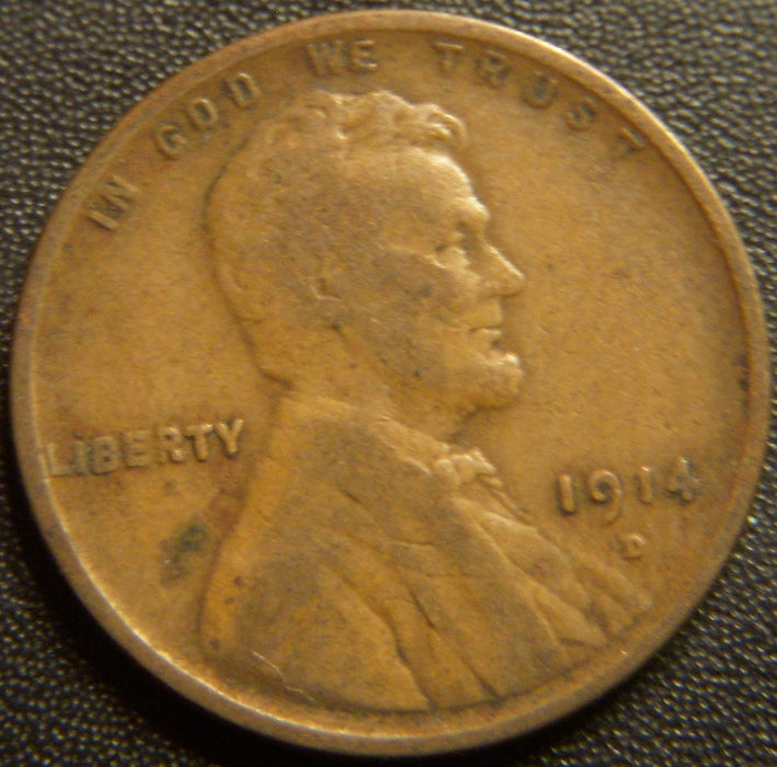 1914-D Lincoln Cent - Very Good