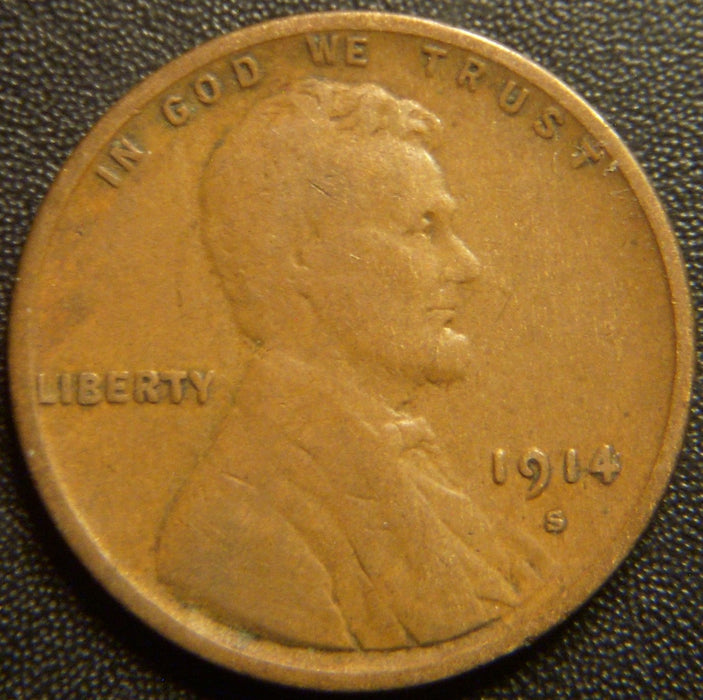 1914-S Lincoln Cent - Fine
